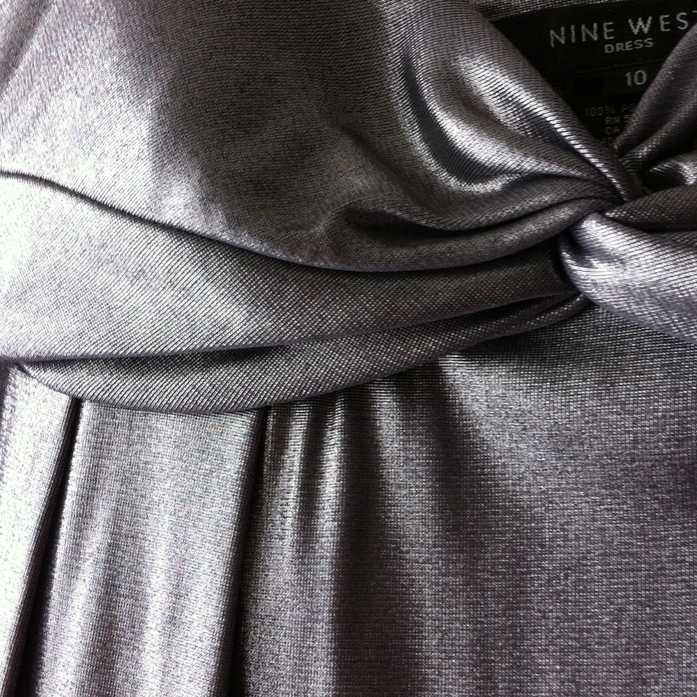 Metallic Silver Dress - Picture 3 of 3